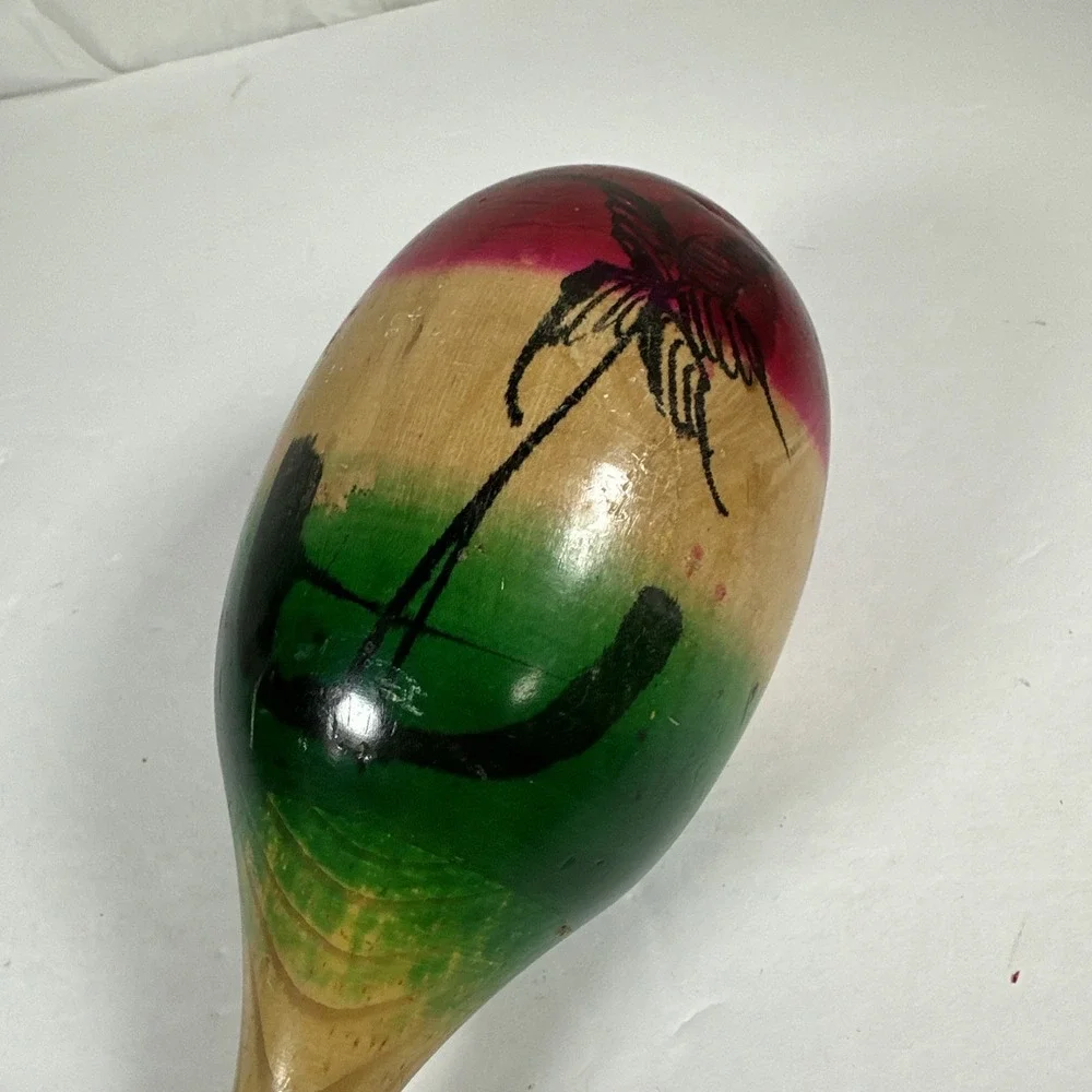 Maraca Cuba Mexico Percussion Instrument Hand Rumba Shaker Vintage‎